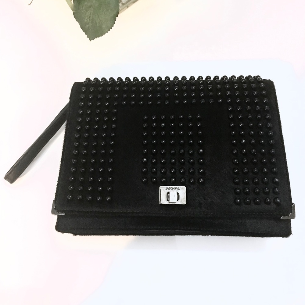 Auth Pony hair Jason Wu evening clutch $780